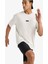 DeFactoFit Boxy Fit Bisiklet Yaka Baskılı Sporcu Kısa Kollu Tişört D7365AX25SP 4