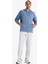 Mavi DeFactoFit Standart Fit Kapüşonlu Cepli Sporcu Sweatshirt C9171AX24AU 5