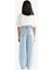 Kız Çocuk Baggy Fit Geniş Paça Jean Pantolon E9833A825AU 8