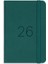 2026 Yılı Lastikli Günlük Cep Ajandası 12 Aylık Koyu Yeşil 3