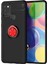Samsung Galaxy M31 Kılıf Range Yüzüklü Silikon - Siyah-Kırmızı Arbkd 1