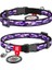 Collar Qr Pasaportlu Kedi Boyun Tasması 20-30 cm 10 mm "purple Camo" 1