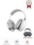 P9 Pro Max Beyaz Kablosuz 5.0 Mikrofonlu Sd Kart Girişli Aux Kablolu Bluetooth Kulaklık 2