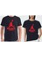 Ünisex %100 Pamuklu A+++ Kalite Süprem Penye Zıplamaya Çalışan Adam Baskılı Regular Kalıp Tshirt 1