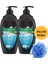 Men Sport 3'ü 1 Arada Duş Jeli 750 ml X2 + Hediye Duş Lifi – Yüz, Vücut ve Saç Için Canlandırıcı Erkek Bakım Seti 1