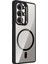 Samsung Galaxy S25 Ultra Kamera Lens Hediyeli Çerçeve Entegre Standlı Magsafe Şarj Özellikli Keep Kapak Kılıf 3