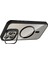 Apple iPhone 15 Pro Max Kamera Lens Hediyeli Çerçeve Entegre Standlı Magsafe Şarj Özellikli Keep Kapak Kılıf 2