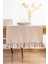 Ruffle Bej Fırfırlı %100 Pamuklu Ham Keten Runner 50X130 cm 1
