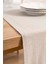 Ruffle Bej Fırfırlı %100 Pamuklu Ham Keten Runner 50X130 cm 5