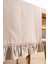 Ruffle Bej Fırfırlı %100 Pamuklu Ham Keten Runner 50X130 cm 6