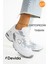 Kadın Beyaz Spor Ayakkabı Günlük Rahat Air Taban Sneaker N110 1