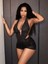 Siyah Elbise Parlak 6670 3