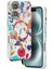Onegif iPhone 16 Flower Series Magsafe Kapak - Beyaz 4