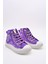 Magic Kız Çocuk Pullu ve Bağcıklı Lila Rengi Sneaker 5