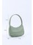 Mint Yeşil SHK229 Suni Deri , Fermuarlı Tek Bölmeli , Baget Model El, Kol ve Omuz Çantası 2