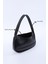 Siyah SHK229 Suni Deri , Fermuarlı Tek Bölmeli , Baget Model El, Kol ve Omuz Çantası 5