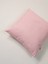 Soft Touch Düz Pembe Yastık Kılıfı 45X45 cm Alttan Fermuarlı 2