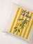 Limon Desenli Çizgili Keten Yastık Kılıfı 45X45 cm 3