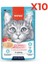 Stew Pouch Ton Balıklı Karidesli Yaş Kedi Maması 70G 10'lu Paket 1