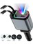Rgb Işıklı 66W Araç Şarj Cihazı 4in1 Geri Çekilebilir Kablo Type-C + Lightning Yıldızlı Efekti 1