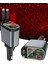 Rgb Işıklı 66W Araç Şarj Cihazı 4in1 Geri Çekilebilir Kablo Type-C + Lightning Yıldızlı Efekti 5