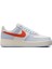 Air Force 1 Af1 07 Next Nature Leather Sneaker Cream Liliac Hakiki Deri Günlük Spor Ayakkabı Krem Lila 1