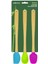 Renkli Bambu Saplı Silikon Spatula Seti, Uzun 26CM, 3'lü 2