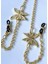 Gözlük Zinciri Zirkon Taşlı Kelebek Figürlü Altın kaplama Zincirli 3
