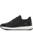 Erkek Siyah Bağcıklı Kalın Tabanlı Deri Casual Sneaker 25SFD6885FT 2
