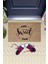 Siyah Kapı Önü Paspası Home Sweet Home Desen K-3298 2