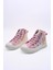 Magic Kız Çocuk Pullu ve Bağcıklı Pembe Renk Sneaker 5