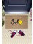 Kahverengi Kapı Önü Paspası Smile Desen K-3269 2