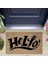 Siyah Kapı Önü Paspası Hello Desen K-3276 1