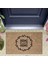 Bej Kapı Önü Paspası Home Sweet Home Kalpli Desen K-3299 1