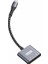 Go Des GD-UC161 2in1 Type-C To 3.5mm Hi-Fi Aux Çevirici Ses Adaptörü Gri 1