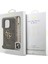 iPhone 15 Pro Max Uyumlu Kılıf Guess Lisanslı Bilek Askı Ipli Metal 4g ve Yazı Logolu Kapak Kahveren 8