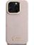 iPhone 15 Pro Uyumlu Kılıf Guess Lisanslı M-Safe Şarj Özellikli Kamera Standlı Peony Kapak Pembe 3