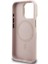 iPhone 15 Pro Uyumlu Kılıf Guess Lisanslı M-Safe Şarj Özellikli Kamera Standlı Peony Kapak Pembe 7