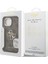 iPhone 15 Uyumlu Kılıf Guess Lisanslı Metal 4g ve Yazı Logolu Kamera Standlı Kapak Kahverengi 8