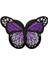 Aplike Ütü İle Yapışan Kelebek Mor Arma 7x5 cm 1