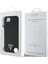 iPhone 16E Uyumlu Kılıf Guess Orjinal Lisanslı M-Safe Şarj Özellikli Grained Triangle Kapak Siyah 8