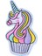 Ütü İle Yapışan Unicorn Pembe Arma 5x4 cm 1