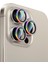 iPhone 15 Pro Uyumlu Alloy Sparkling Diamond Serisi Taşlı Lens Koruyucu Colorful 3