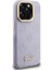iPhone 15 Pro Max Uyumlu Kılıf Guess Lisanslı M-Safe Şarj Özellikli Kamera Standlı Peony Kapak Mor 4
