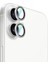 iPhone 16 Plus Uyumlu Alloy Serisi Oleofobik Anti Reflective Kamera Lens Koruyucu Gümüş 3
