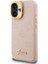 iPhone 16 Uyumlu Kılıf Guess Lisanslı M-Safe Şarj Özellikli Kamera Standlı Pu Deri Peony Kapak Pembe 2