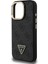 iPhone 16 Pro Uyumlu Kılıf Guess Lisanslı Üçgen Logo 4g Desenli Kamera Standlı Kapak Siyah 6
