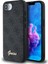 iPhone 16E Uyumlu Kılıf Guess Orjinal Lisanslı 4g Desenli Script Metal Logolu Kapak Siyah 1