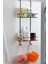 2 Katlı Duşakabin Askısı, Siyah Banyo Düzenleyici Duş Rafı Banyo Organizer 5