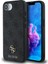 iPhone 16E Uyumlu Kılıf Guess Orjinal Lisanslı M-Safe Şarj Özellikli Small 4g Classic Kapak Siyah 1